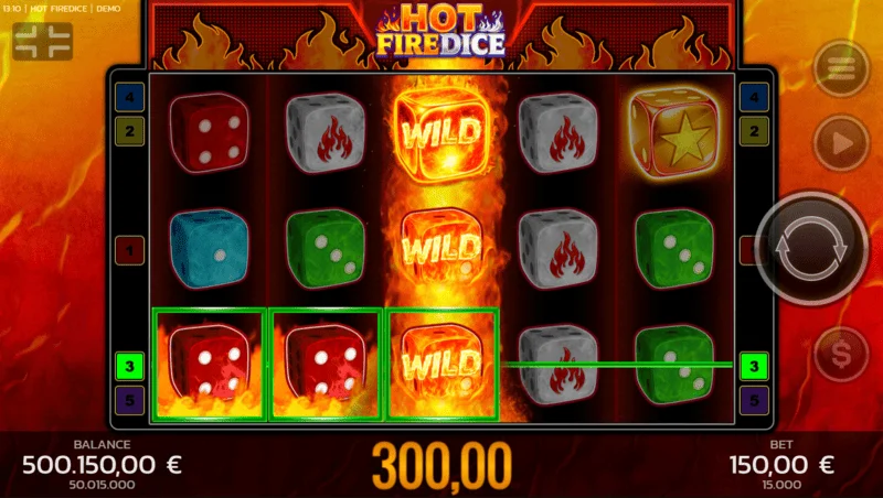 Hot Fire Dice - veľká výhra cez Random Wilds